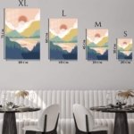 Pastel Mountain Sunrise metal wall art print, view 6
