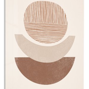 Earthtone Strata Arches metal wall art print