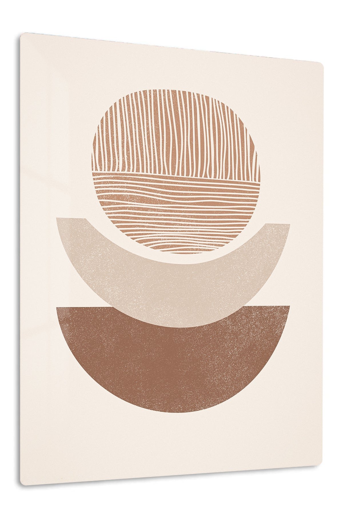 Earthtone Strata Arches metal wall art print