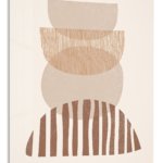 Earthtone Arch Rhythm metal wall art print