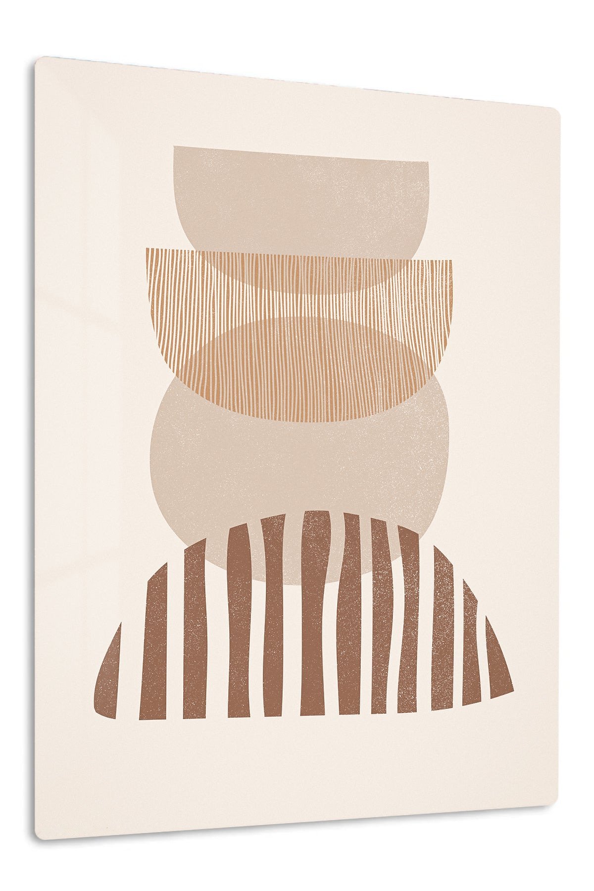 Earthtone Arch Rhythm metal wall art print