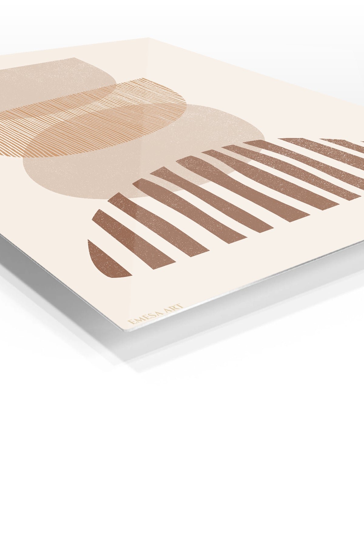Earthtone Arch Rhythm metal wall art print, view 2