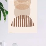 Earthtone Arch Rhythm metal wall art print, view 4