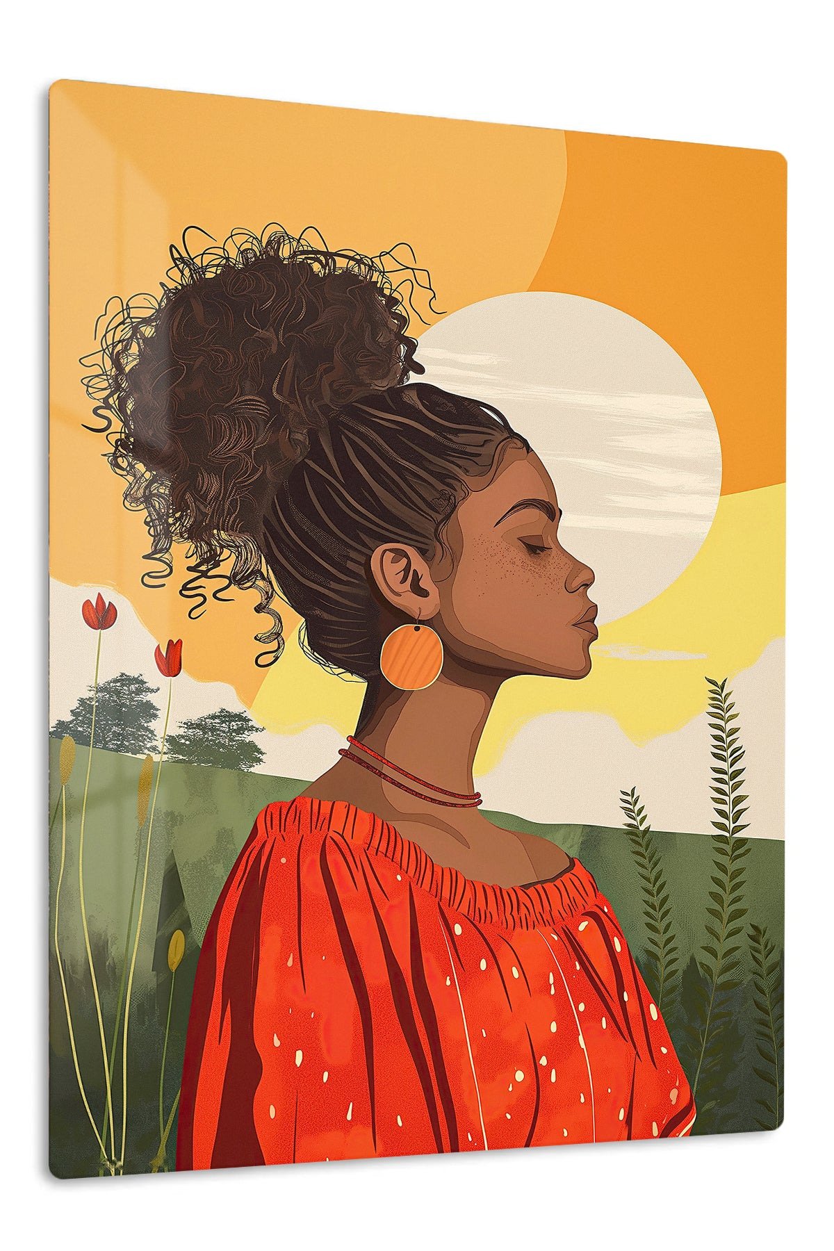 Sunlit Natural Beauty metal wall art print