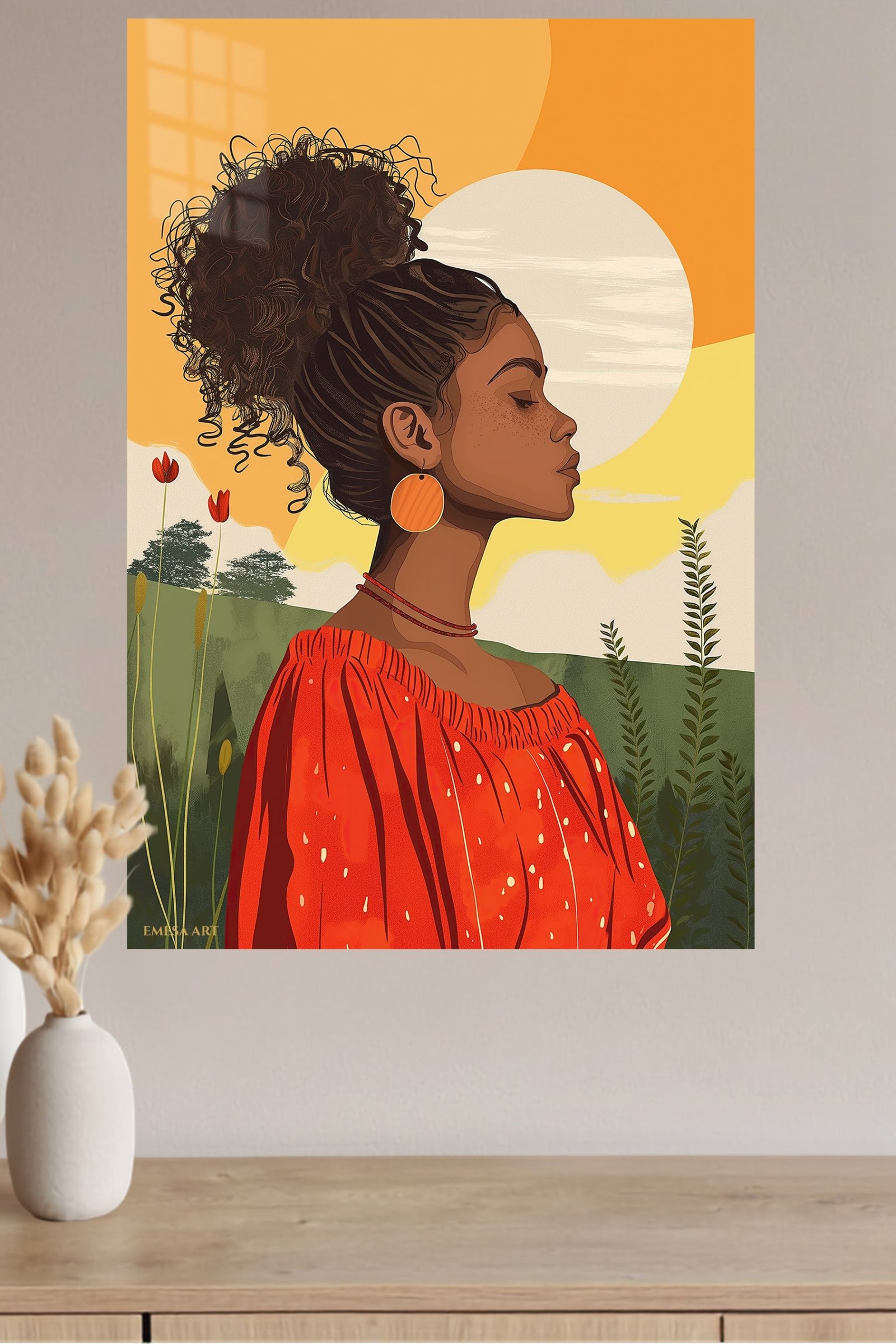 Sunlit Natural Beauty metal wall art print, view 4