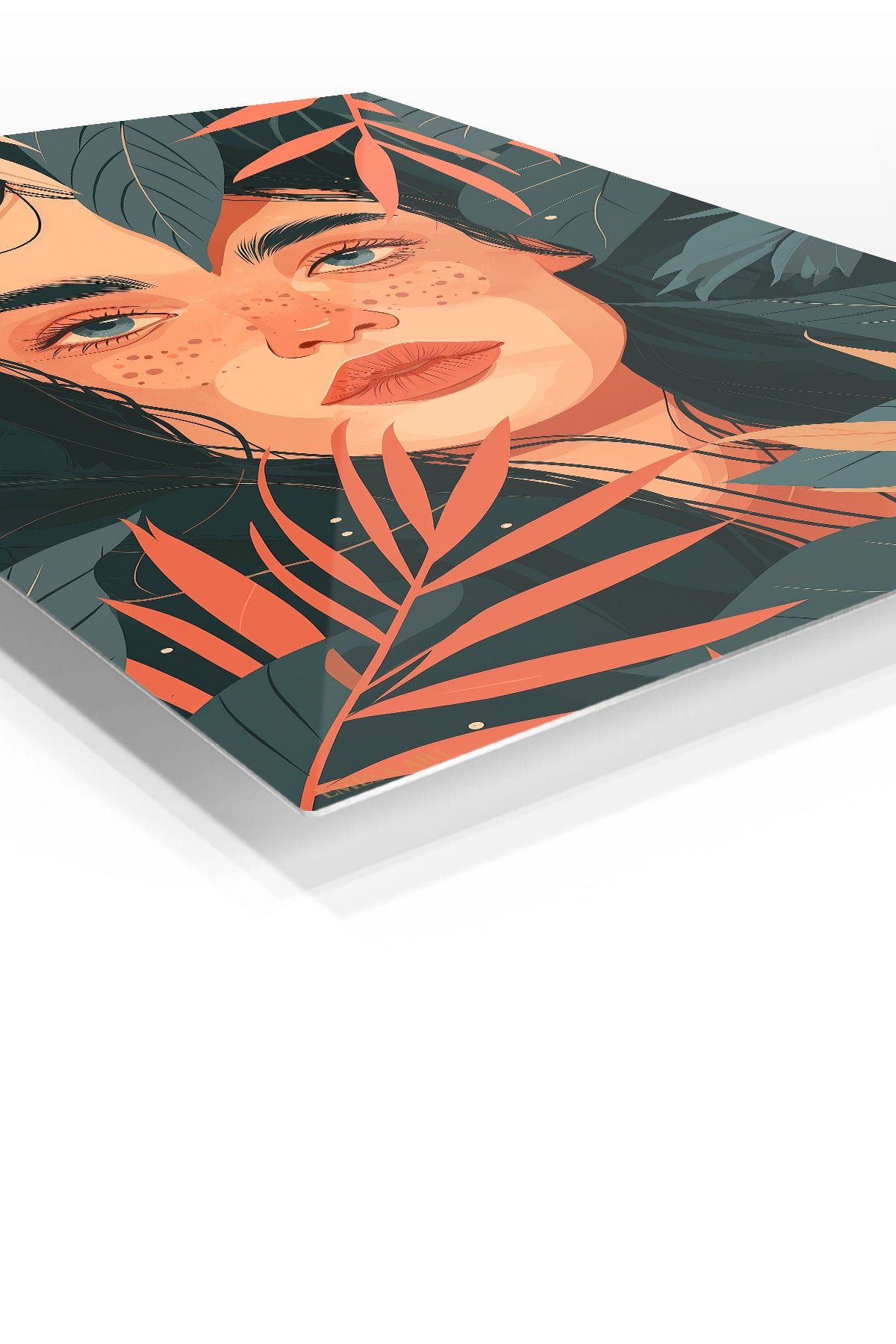 Tropical Reverie Portrait metal wall art print, view 2