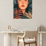 Tropical Reverie Portrait metal wall art print, view 5