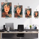 Tropical Reverie Portrait metal wall art print, view 6