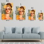 Tropical Muse In Amber metal wall art print, view 6