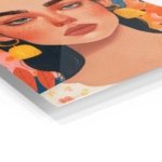 Floral Portrait With Golden Tassels metal wall art print, view 2