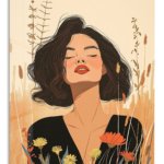 Wildflower Reverie metal wall art print