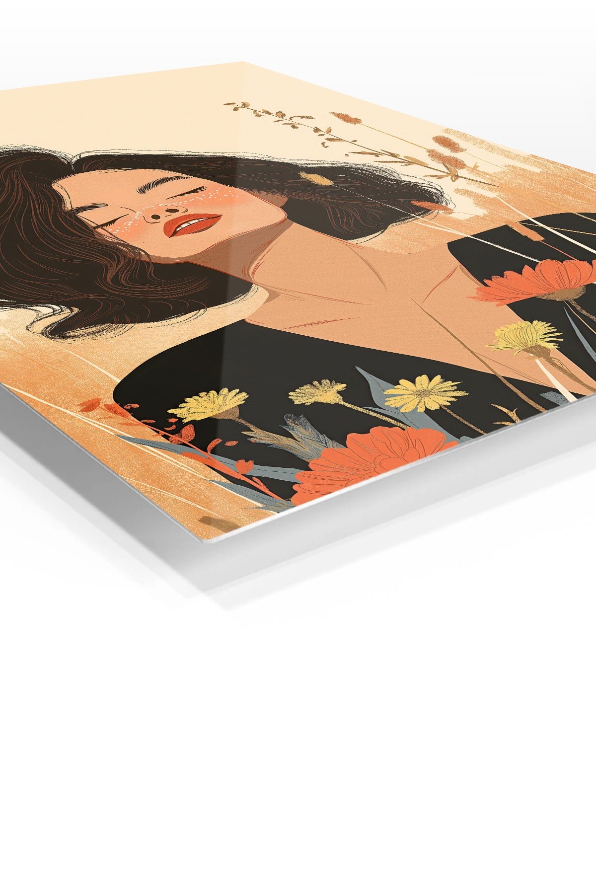 Wildflower Reverie metal wall art print, view 2
