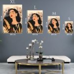 Serene Woman Among Wildflowers metal wall art print, view 6