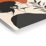 Terracotta Sun Portrait metal wall art print, view 2