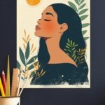 Sunlit Botanical Reverie metal wall art print, view 4