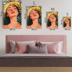 Tropical Sunhat Portrait metal wall art print, view 6