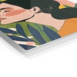 Botanical Profile in Warm Sunset metal wall art print, view 2