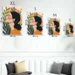 Botanical Profile in Warm Sunset metal wall art print, view 6