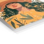 Sunlit Wildflower Muse metal wall art print, view 2