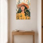 Sunlit Wildflower Muse metal wall art print, view 5
