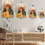 Sunlit Wildflower Muse metal wall art print, view 6