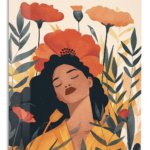 Poppy Reverie metal wall art print