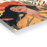 Poppy Reverie metal wall art print, view 2