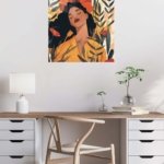 Poppy Reverie metal wall art print, view 5
