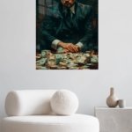 Fortune at the Table metal wall art print, view 5