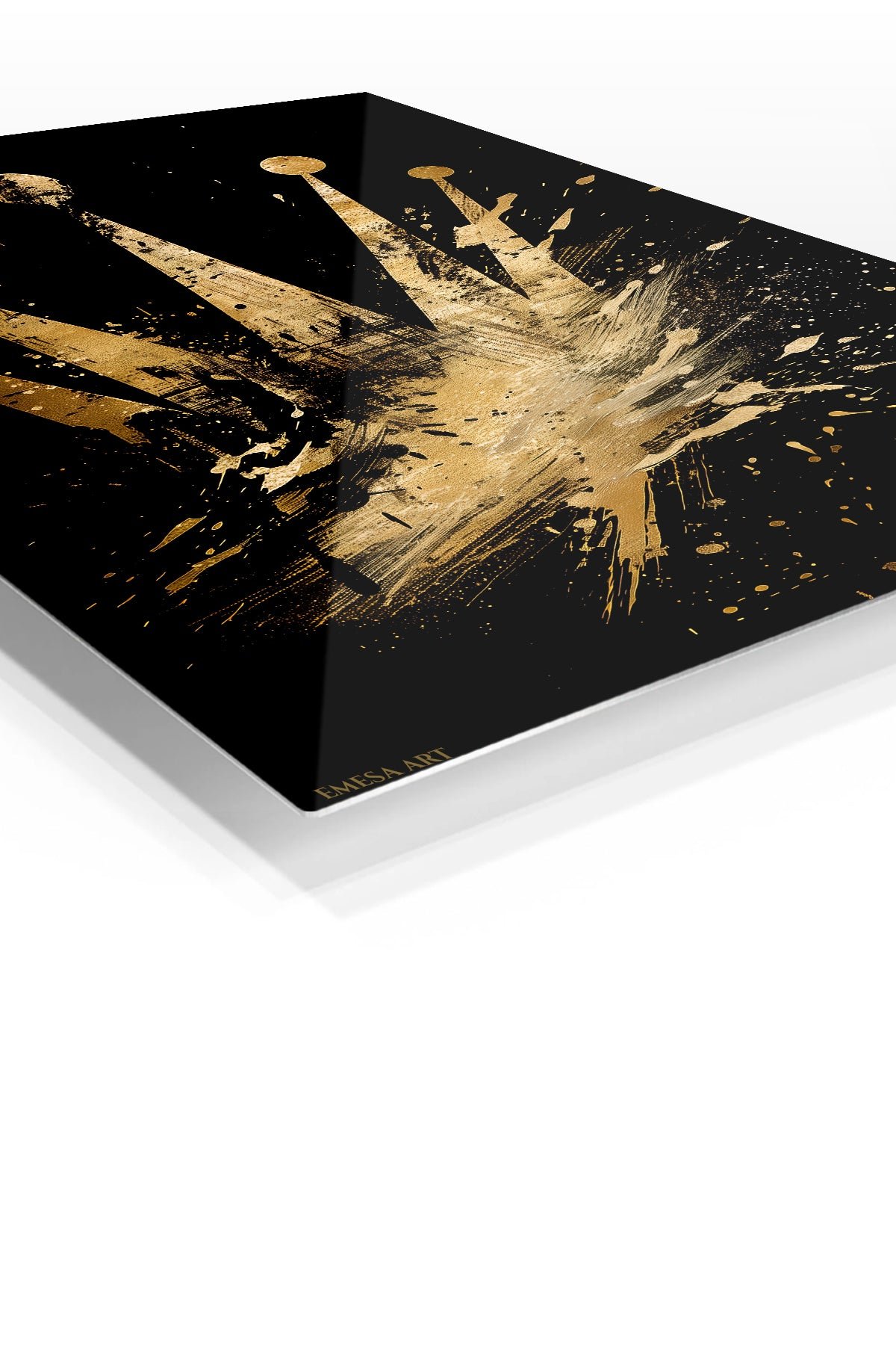 Golden Crown Rising metal wall art print, view 2