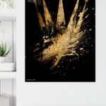 Golden Crown Rising metal wall art print, view 4