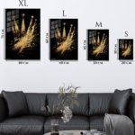 Golden Crown Rising metal wall art print, view 6