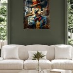 Crowned Mouse King metal wall art print, view 5