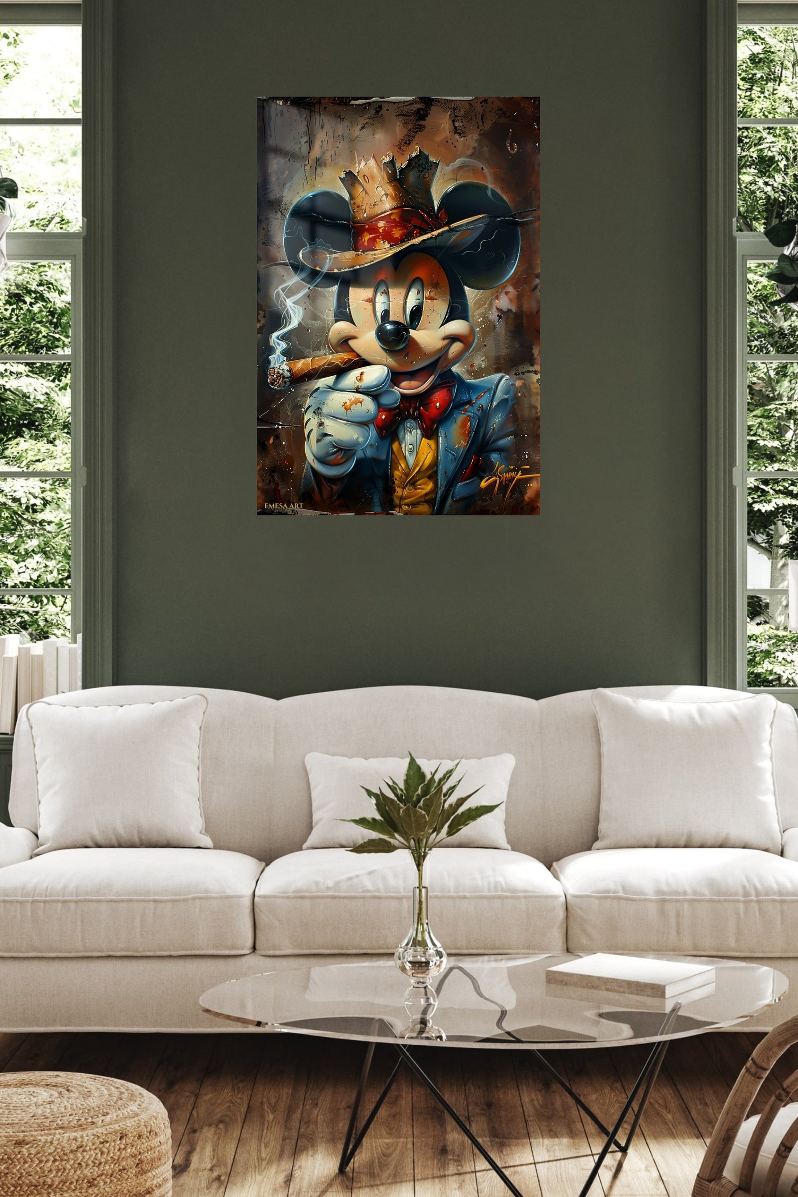 Crowned Mouse King metal wall art print, view 5