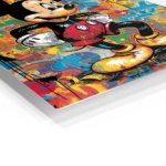 Graffiti Cartoon Mouse metal wall art print, view 2