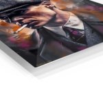 Grit and Grace Portrait metal wall art print, view 2