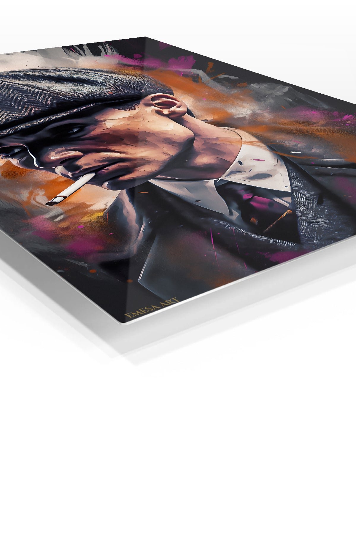 Grit and Grace Portrait metal wall art print, view 2