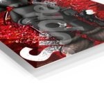 Red Riot X-Eyed Figure metal wall art print, view 2