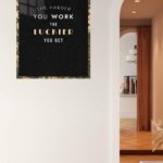 The Harder You Work Typography metal wall art print, view 5