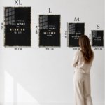 The Harder You Work Typography metal wall art print, view 6