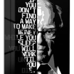 Find a Way Motivational Portrait metal wall art print