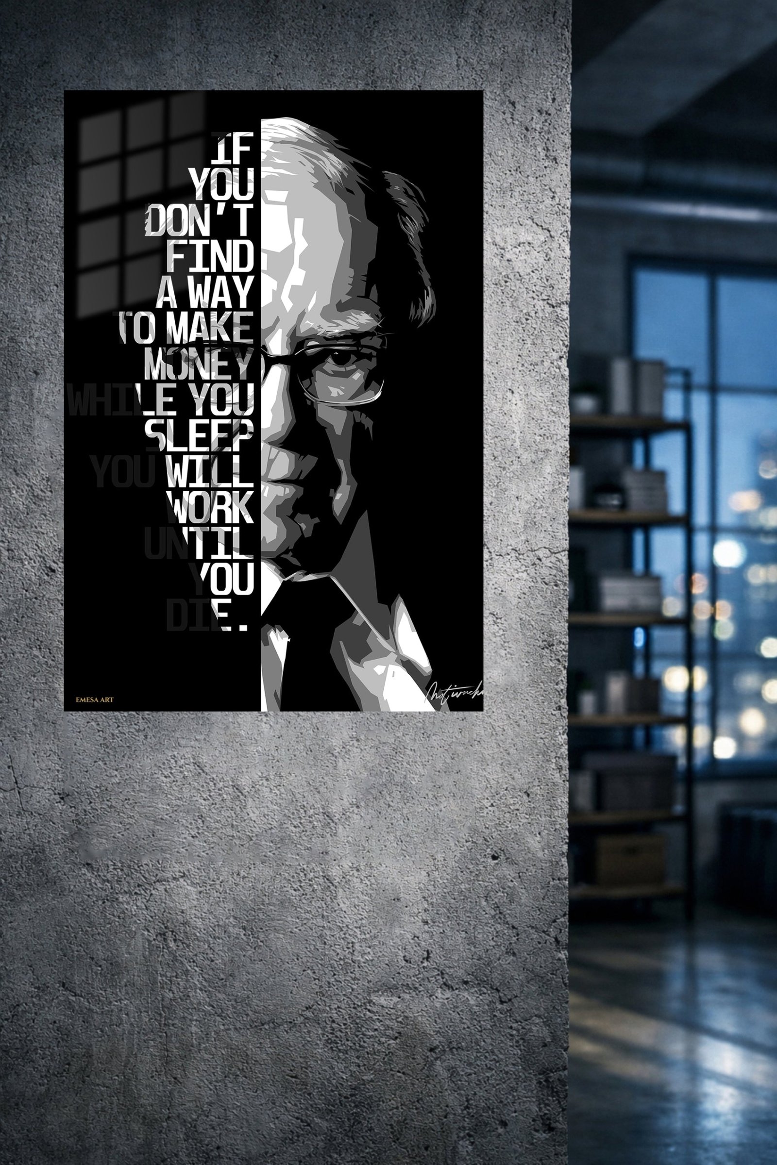 Find a Way Motivational Portrait metal wall art print, view 4
