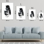 Monochrome Camera Ink Splash metal wall art print, view 6
