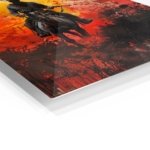 Sunset Outlaw Rider metal wall art print, view 2