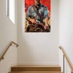 Red Frontier Gunslinger metal wall art print, view 5