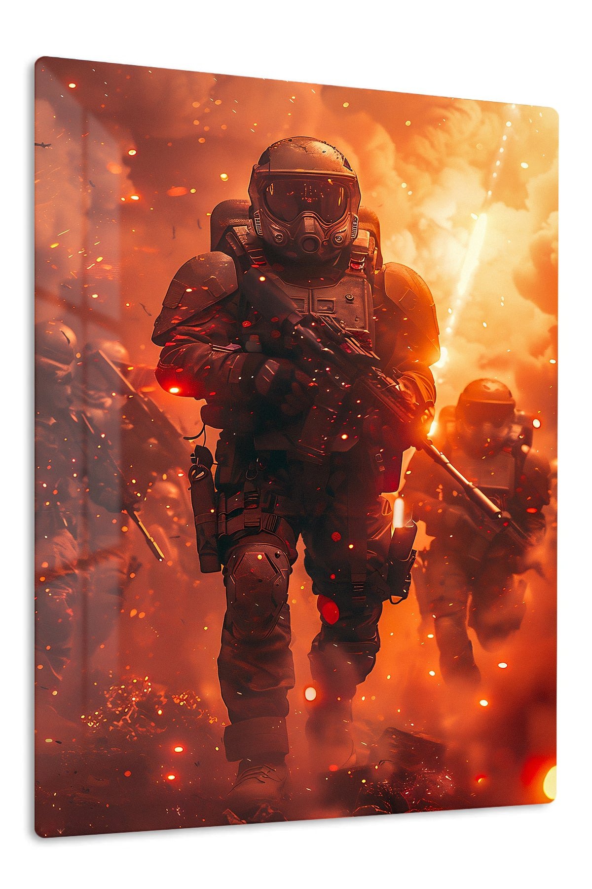 Emberstorm Tactical Advance metal wall art print