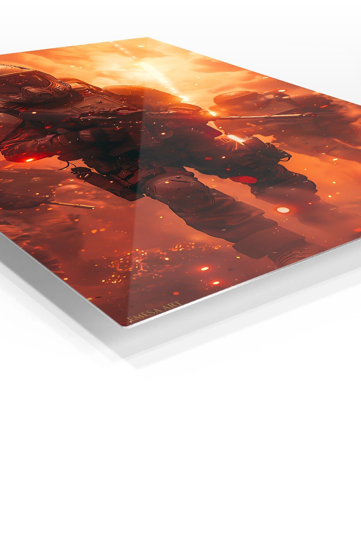 Emberstorm Tactical Advance metal wall art print, view 2