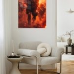 Emberstorm Tactical Advance metal wall art print, view 5