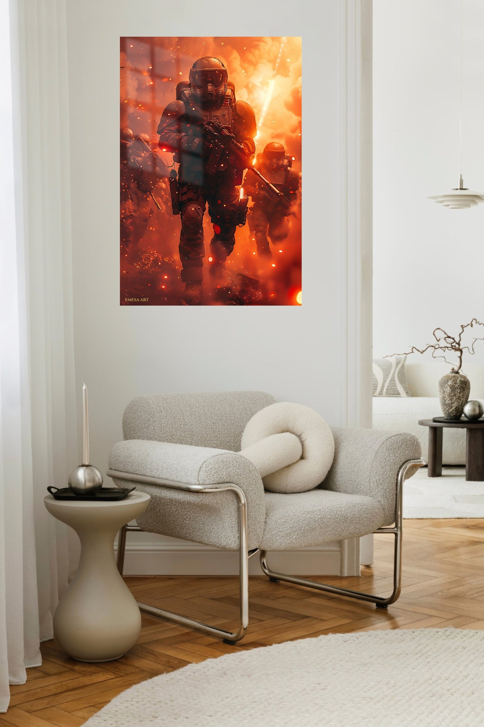 Emberstorm Tactical Advance metal wall art print, view 5