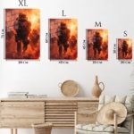 Emberstorm Tactical Advance metal wall art print, view 6